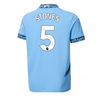 Fotbalové Dres Manchester City John Stones #5 Domácí 2024-25 Krátký Rukáv